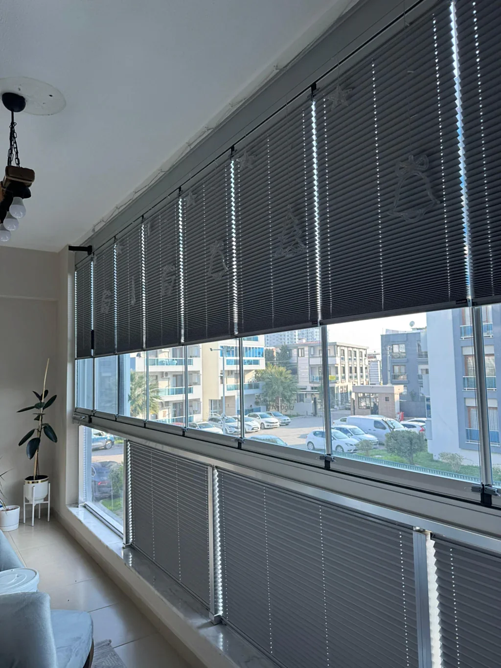 Cam Balkon İçin Güneş Kırıcı Plise Perde