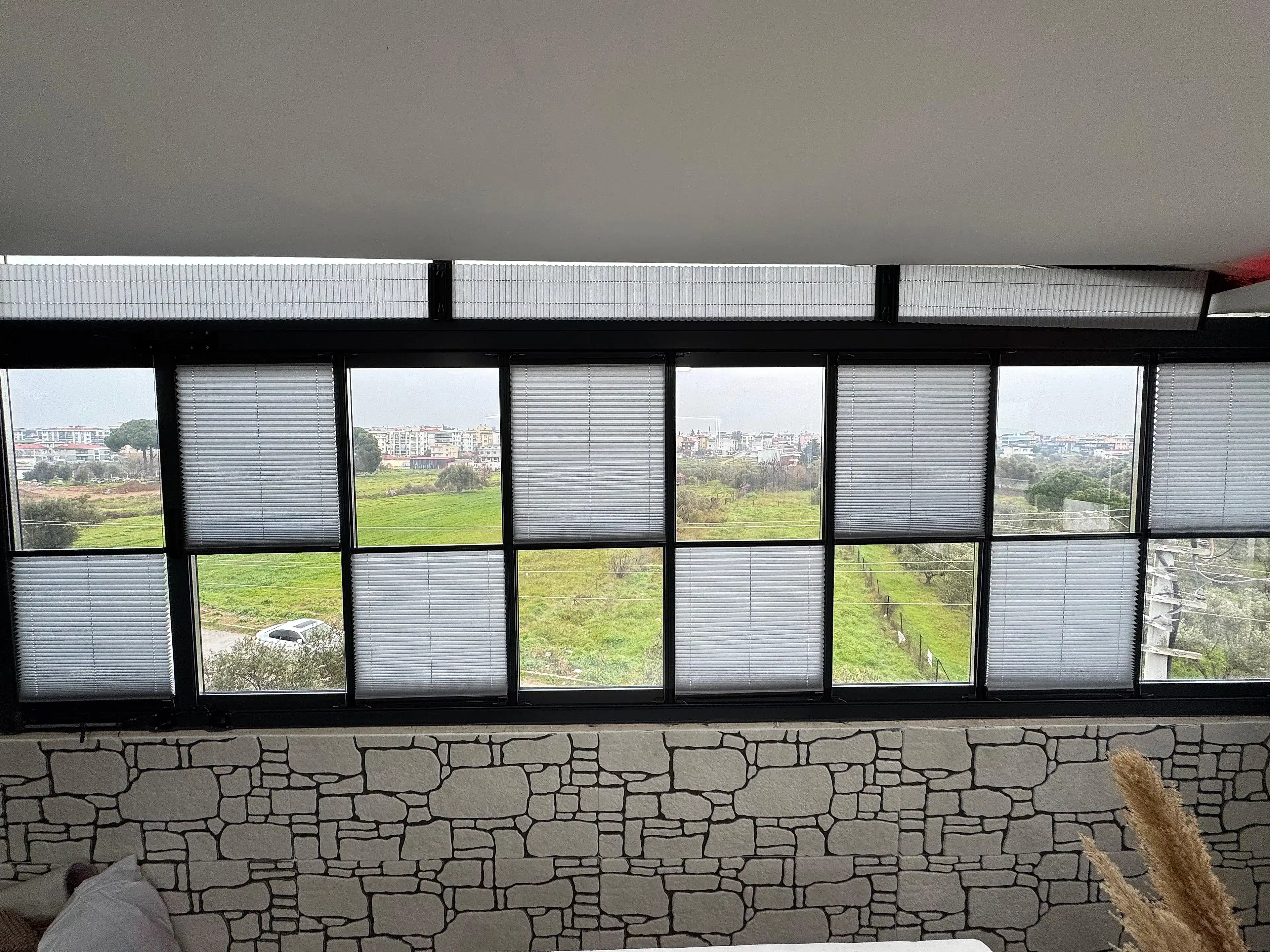 Cam Balkon İçin Güneş Kırıcı Plise Perde